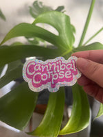 Cannibal Corpse Girly Pop Glitter Sticker