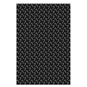 Black and White Candy Cane Gothmas Wrapping Paper