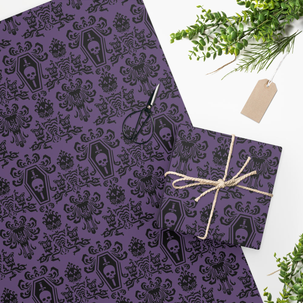 Haunted Mansion Wallpaper Inspired Wrapping Paper