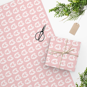
            
                Load image into Gallery viewer, Vampire Fangs Pastel Pink and White Teeth Wrapping Paper
            
        