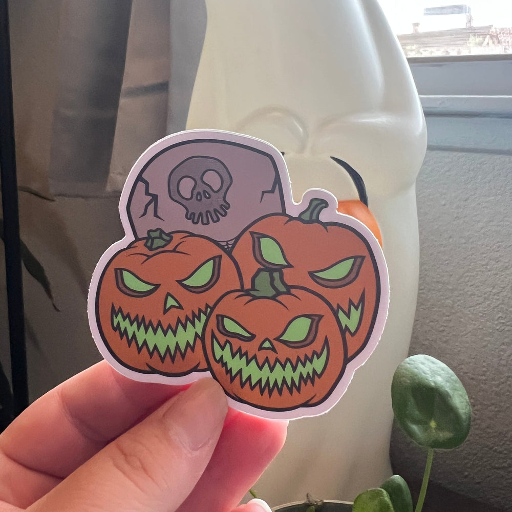 Jackolantern Graveyard Sticker