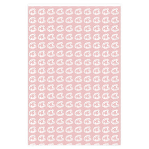 Vampire Fangs Pastel Pink and White Teeth Wrapping Paper
