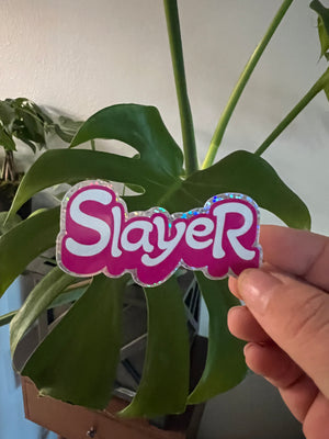Slayer Girly Pop Glitter Sticker