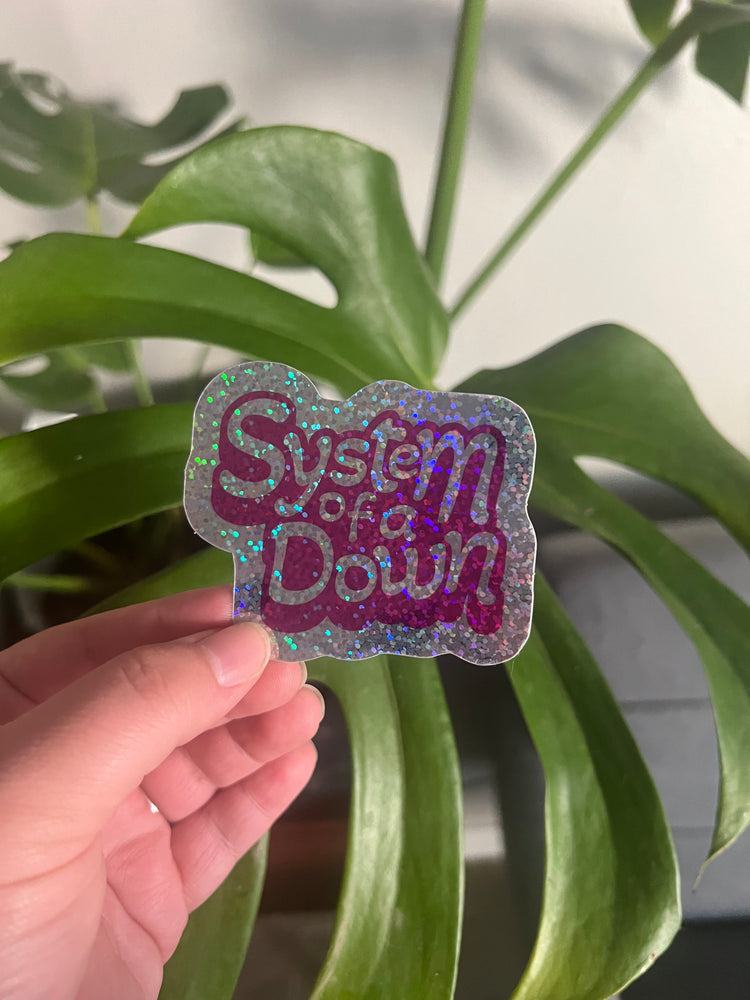 System of a Down Girly Pop Glitter Sticker