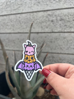 Spooky Cute Ice Cream Sticker