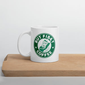 
            
                Load image into Gallery viewer, But First... Coffee Sleeping Beauty Mug
            
        
